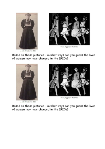 Women & Flappers in the Roarings 20s USA | Teaching Resources