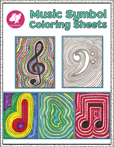 coloring pages for music class