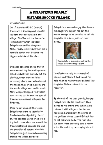 KS2 Newspaper Report by SanaRashid70 - Teaching Resources ...