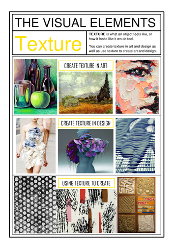 Visual Elements Information Sheets / Posters | Teaching Resources