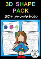 3D shape (US version) – 50+ printables | Teaching Resources