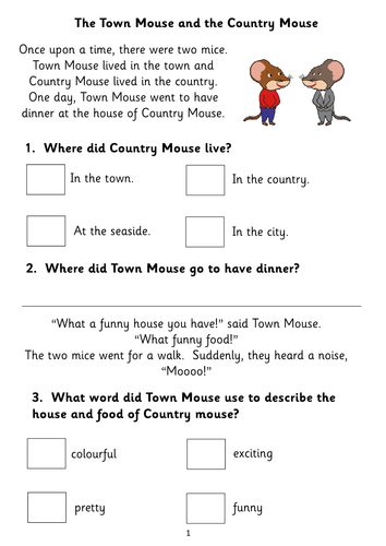 Five Fiction Reading Comprehension Booklets for KS1 (based on popular ...