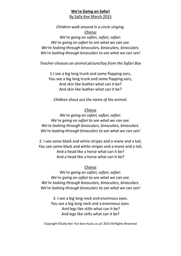 safari song english lyrics