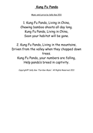 Kung Fu Panda: A song about a Panda's Habitat | Teaching Resources