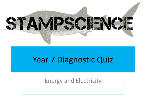 KS3 Energy Diagnostic Quiz AfL