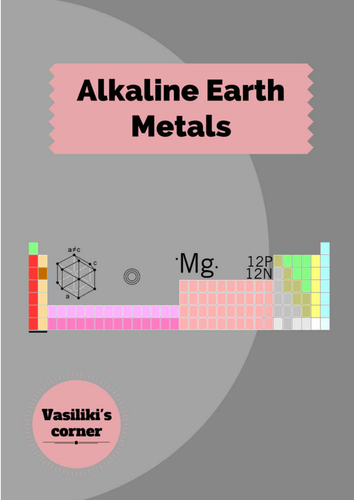 Alkaline earth metals