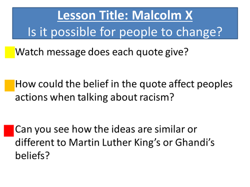 Malcolm X: Is it possible for people to change?