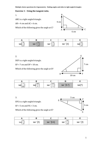 Maths Ks3 And Ks4 Gcse Pythagoras And Trigonometry In Right Angled Triangles Huge Bundle 8950