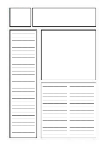 newspaper article template