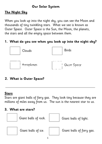 Five Non-fiction Reading Comprehension Booklets for KS1 (based on