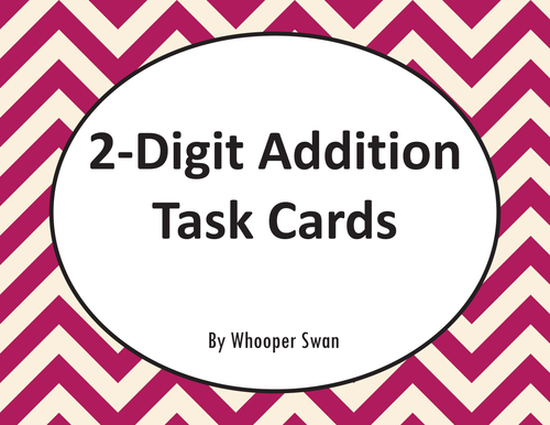 2-Digit Addition Task Cards