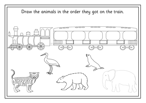 Oi! Get Off Our Train story pack- endangered animals- KS1, KS2 ...