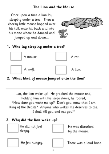 Five KS1 Fiction Reading Comprehension Booklets (based on popular ...