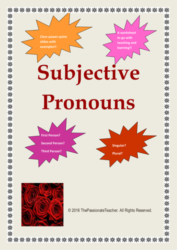 Subjective Pronouns