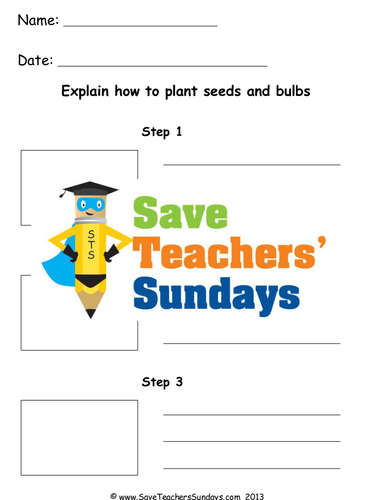 Planting Seeds KS1 Lesson Plan and Worksheet | Teaching Resources