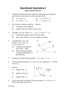 Aqa homework sheet coordinates graphs 07 image