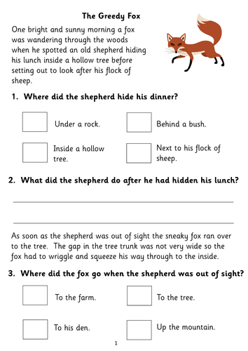 four ks12 reading comprehension booklets 2 fiction and 2