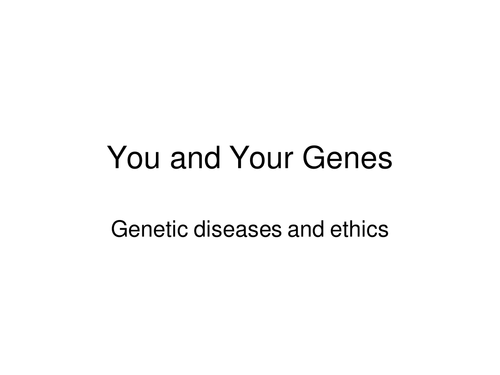 GCSE Biology: Genetic diseases, punnet squares, stem cells, ethics & new technologies - 4 RESOURCES