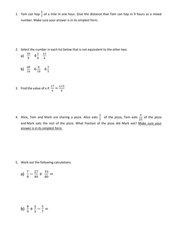 Fractions | Teaching Resources
