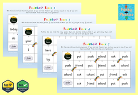 Year 1 Common Exception Words - Rainbow Race | Teaching Resources