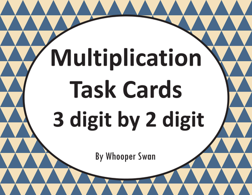 Multiplication Task Cards (3 digit by 2 digit)
