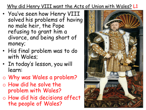 Henry VIII and the Acts of Union with Wales