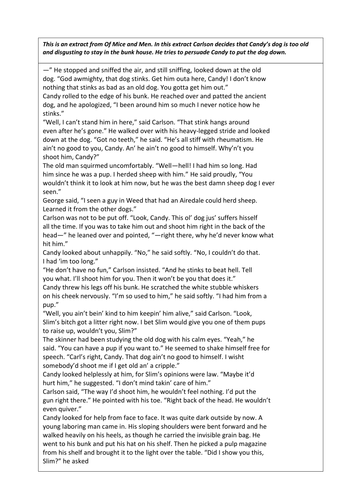 Of Mice and Men questions on Chapter 3 with answers | Teaching Resources