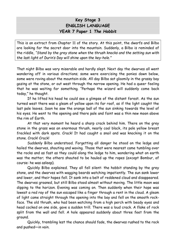 essay on the hobbit