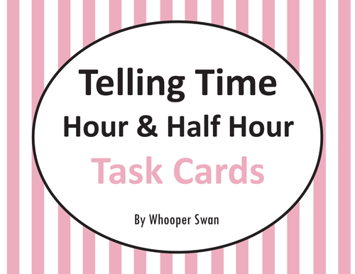 Telling Time Task Cards Bundle | Teaching Resources