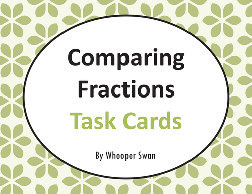 Comparing Fractions Task Cards