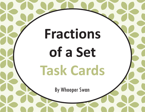 Fractions of a Set Task Cards
