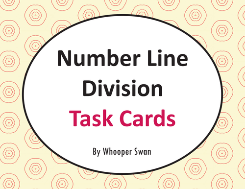 Number Line Division Task Cards