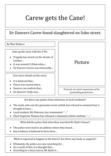 The Strange Case of Dr Jekyll and Mr Hyde - Chapter 4 | Teaching Resources