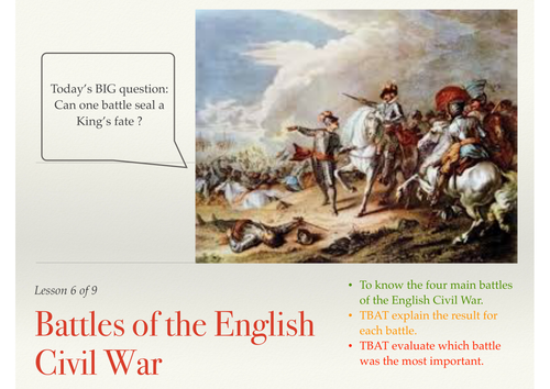 Battles of the English Civil War | Teaching Resources