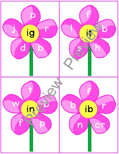 Short Vowels I Word Families | Teaching Resources
