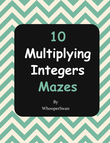 Multiplying Integers Maze