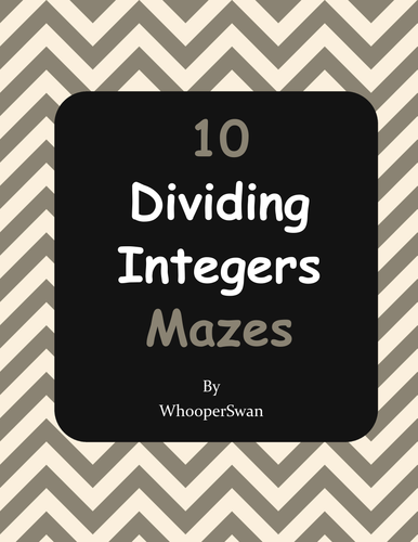 Dividing Integers Maze