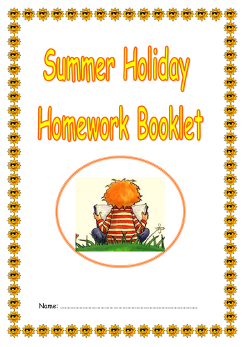 summer holiday homework write