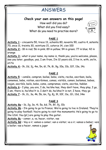 Y7 Spanish Revision Guide Teaching Resources image