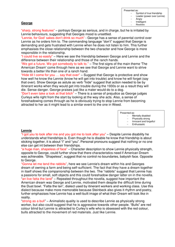 Of Mice and Men - Key Quotations + Detailed Analysis | Teaching Resources