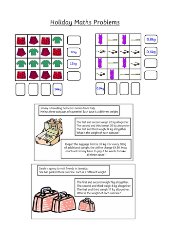 summer holiday homework for class 2 maths