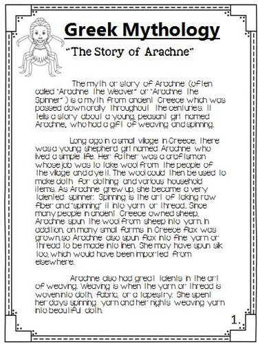 greek-mythology-the-story-of-arachne-packet-teaching-resources