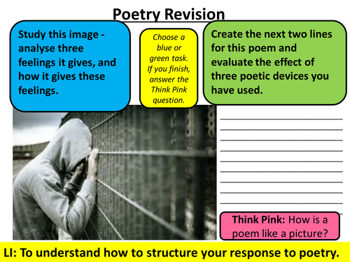 AQA New Specification English Literature: Unseen Poetry Booklet