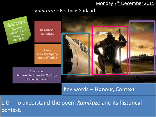 Kamikaze - Beatrice Garland - AQA Poetry