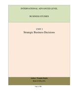 Business studies a level marking scheme