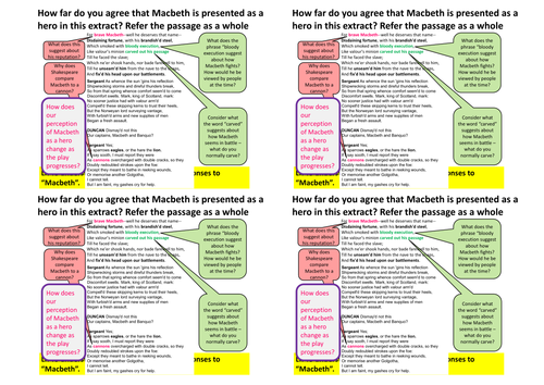 how to structure macbeth essay gcse