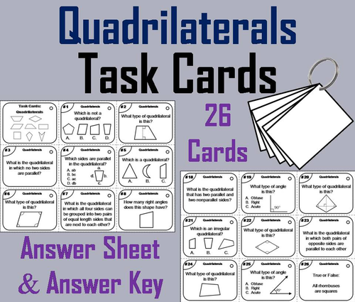 Quadrilaterals Task Cards