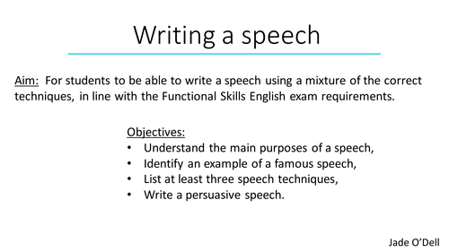 writing great speeches professional techniques you can use