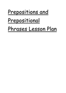 KS2 Grammar Prepositions and Prepositional Phrases Lesson ...