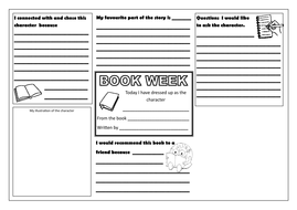 book week worksheet | Teaching Resources